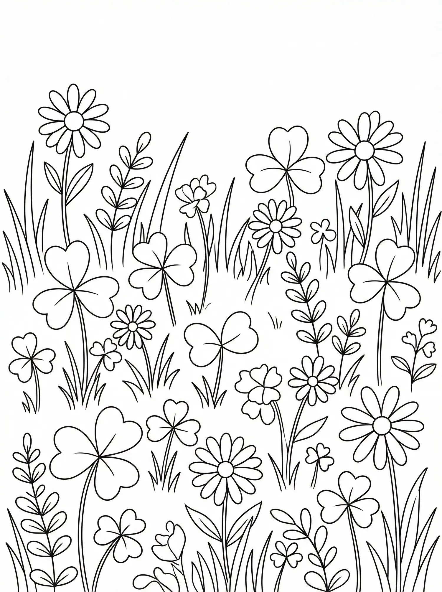 Trèfles & Pâquerettes - pack Nature & Fleurs